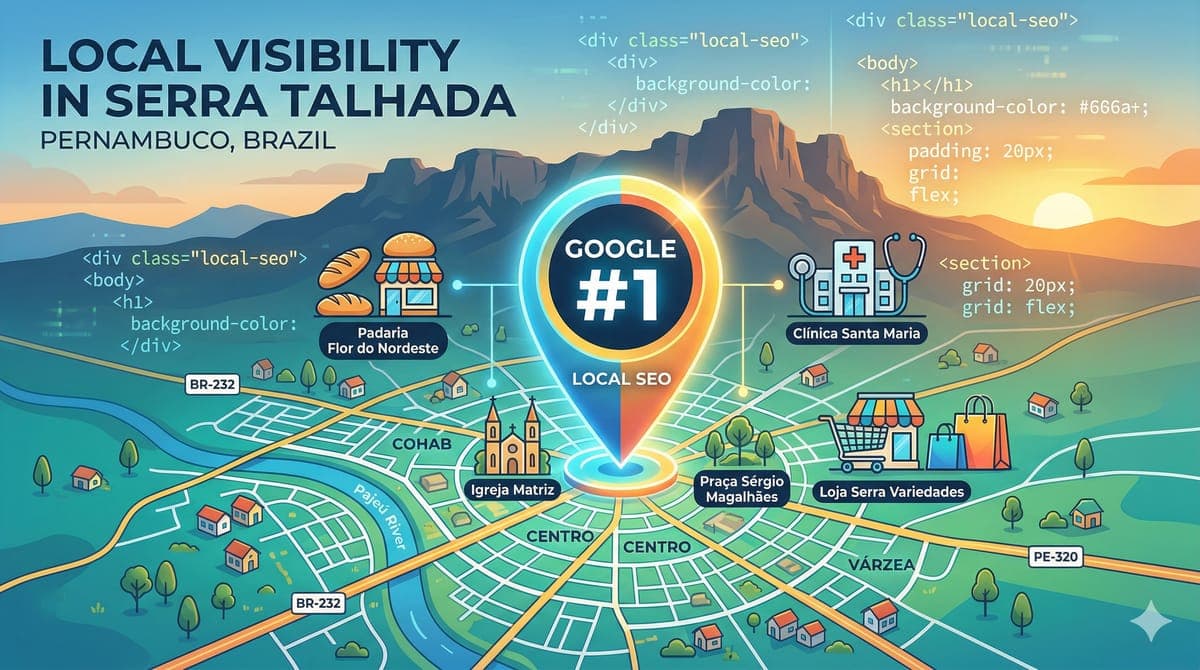 Web Development + SEO Local: como aparecer no Google em Serra Talhada sem pagar anúncios